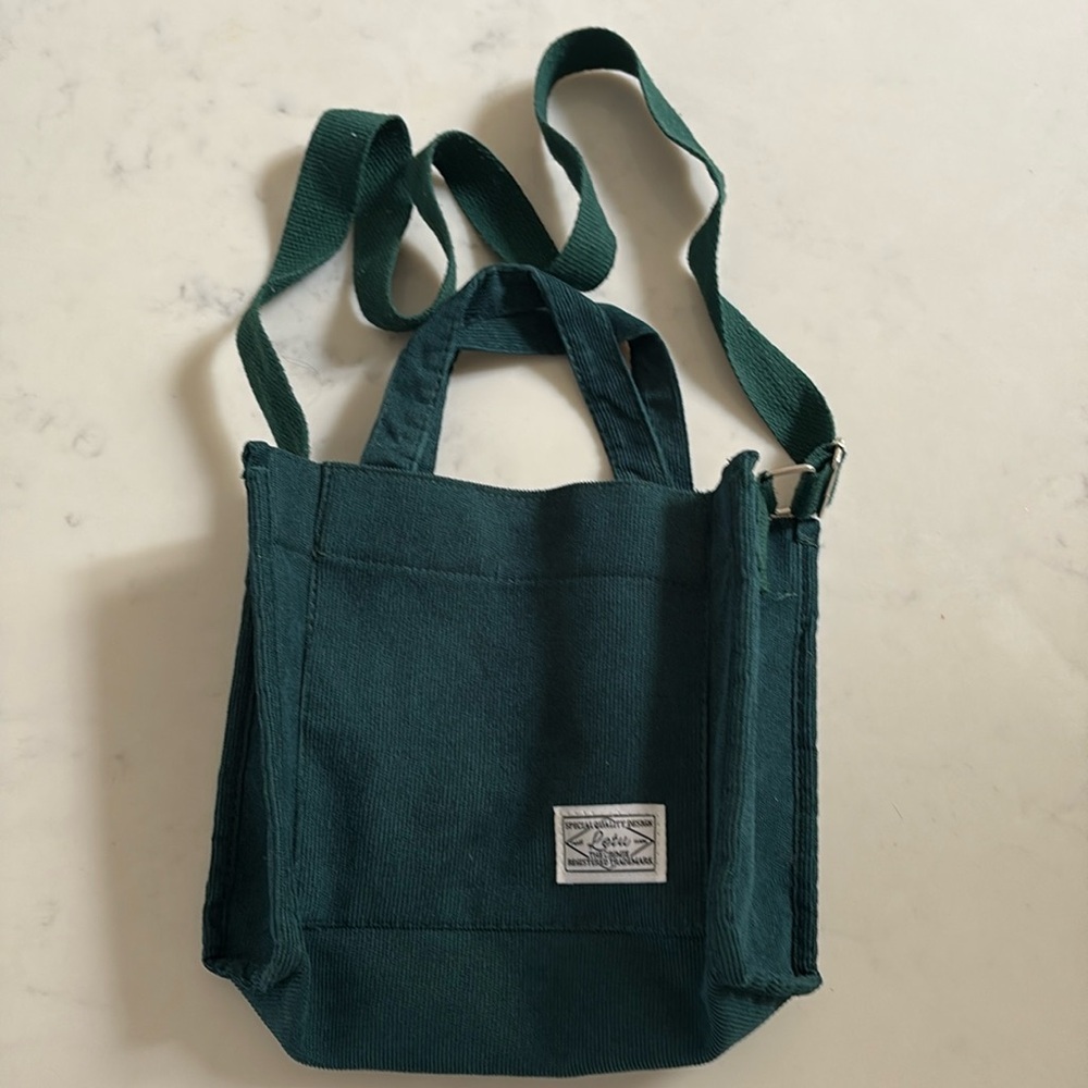 Letu Green Corduroy Tote Bag‎